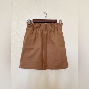 JCREW wool blend beige paperbag skirt